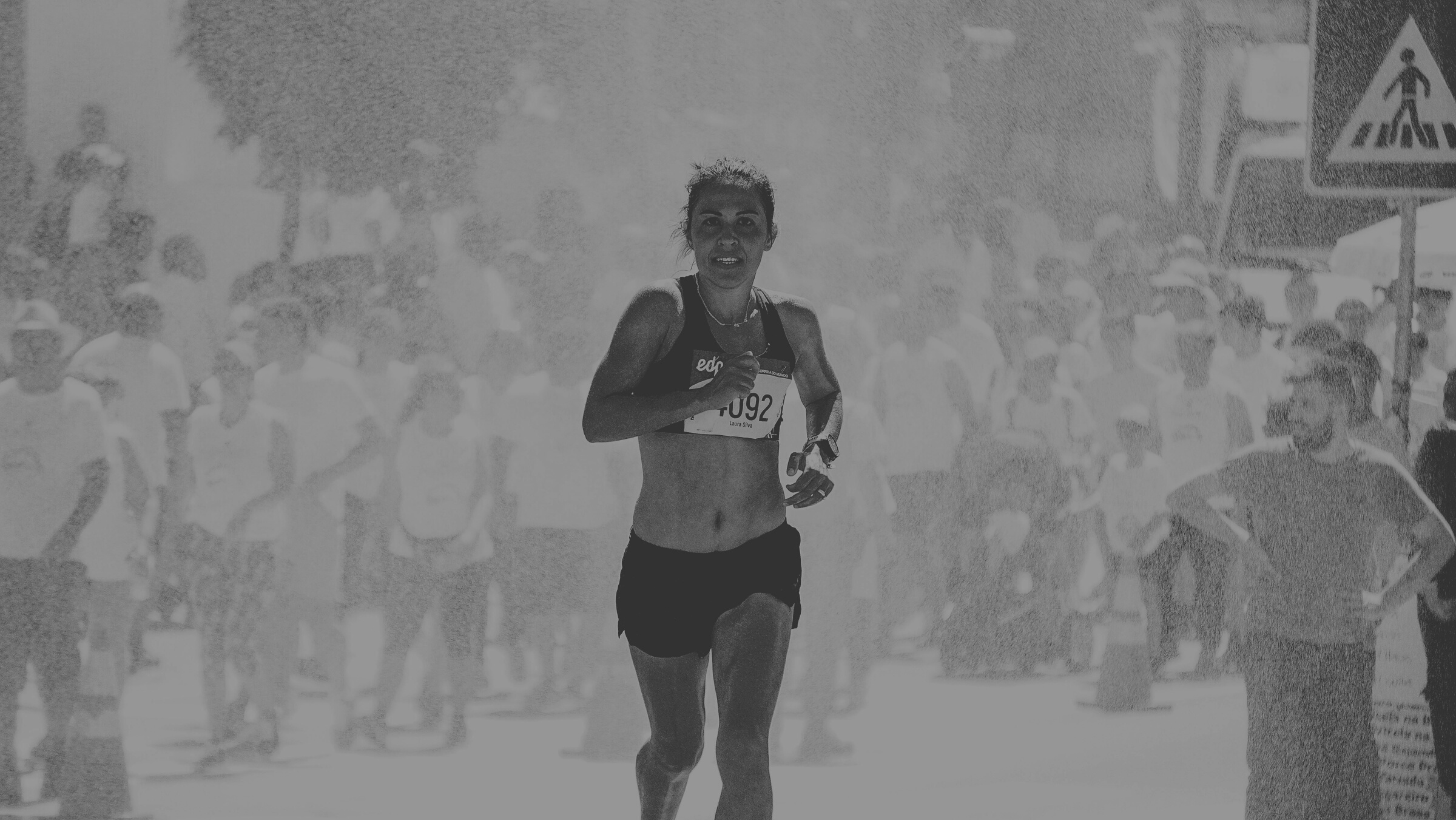 Woman Running Marathon